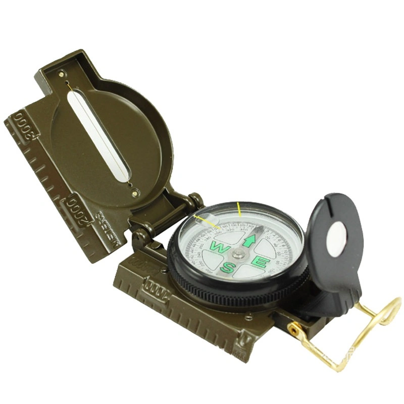 Handheld Outdoor Waterproof Pocket Aluminium Alloy Compass for Camping Hiking