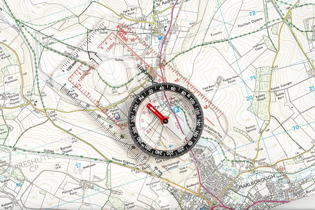 New Arrival Map Compass Drawing Compass Field Orienting Map Compass