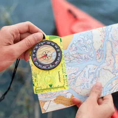 조정 가능한 편각이 있는 지도 나침반 생존 탐색 하이킹을 위한 휴대용 오리엔티어링 베이스 플레이트 나침반 Ai19161